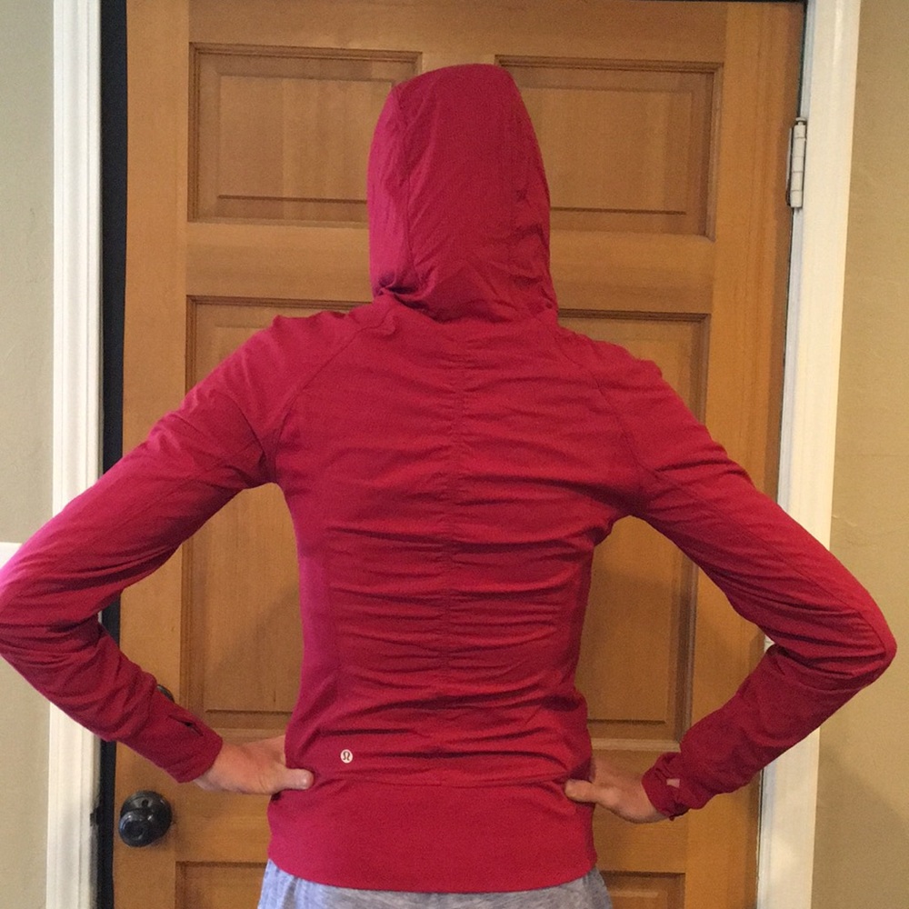Lululemon Ruby Red Reversible Jacket Size 8 - image 8
